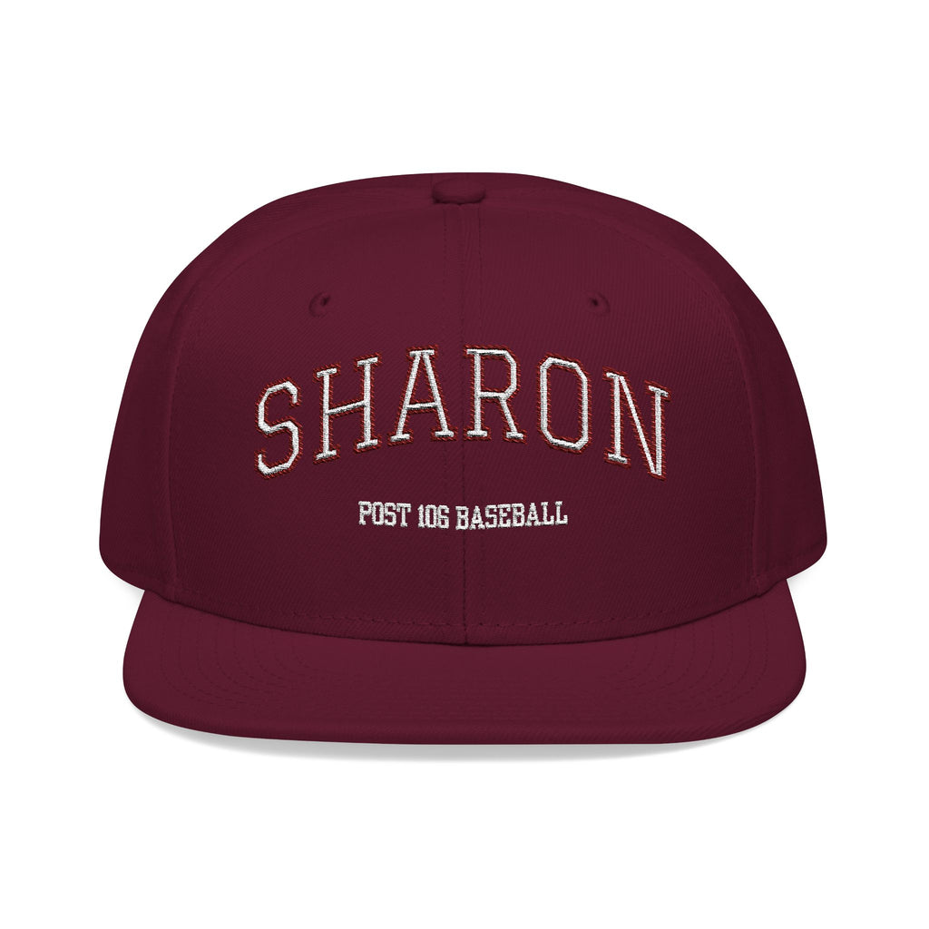 Embroidered Snapback Hat — Custom 'SHARON Baseball' Streetwear Cap