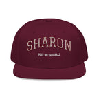 Embroidered Snapback Hat — Custom 'SHARON Baseball' Streetwear Cap